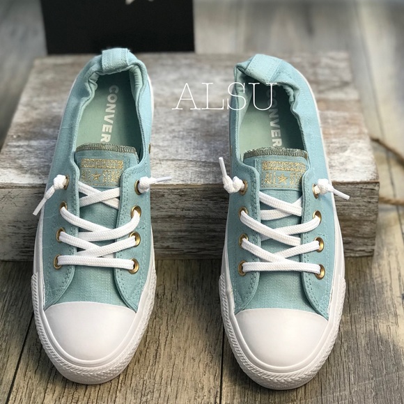 NWT Converse Ctas Shoreline OX Ocean Bliss W AUTHE - Picture 4 of 8